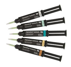 Variolink Esthetic is an esthetic light and dual-curing luting composite for the permanent placement of demanding ceramic and composite restorations.