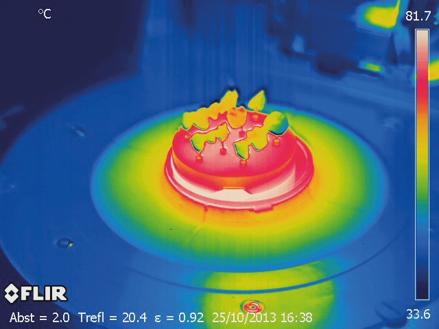 Why are some furnaces fitted with an infrared camera?
